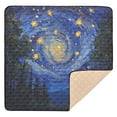 thumbnail image 6 of WOBOGO Starry Night Sky with Fireflies Baby Playmats Extra Large Waterproof Rollable Activity Pads for Toddlers 50×50inch, 6 of 7