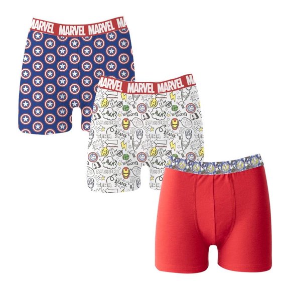 Bóxer Avengers para Niño, 3 Piezas Multicolor Talla 10