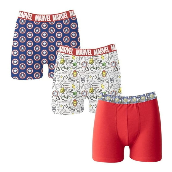 Bóxer Avengers para Niño, 3 Piezas Multicolor Talla 10