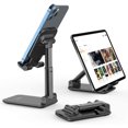 thumbnail image 1 of Support de Téléphone Portable, Support de Téléphone Portable Pliable et Réglable pour Bureau, Compatible avec 4-7 Appareils Tels Que iPhone 11 Pro/11 Pro Max/xr/XS Max, Galaxy S8/S7/S6 et Plus (Noir), 1 of 6
