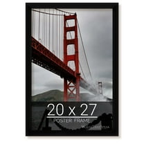 wallsthatspeak 20x27 Black Picture Frame for Puzzles Posters Photos or Artwork