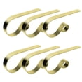 thumbnail image 1 of Panxico Crochets Outils 6 Pcs Support de Bas de Noël en Métal Crochets de Cheminée avec Design Antidérapant Or, 1 of 1