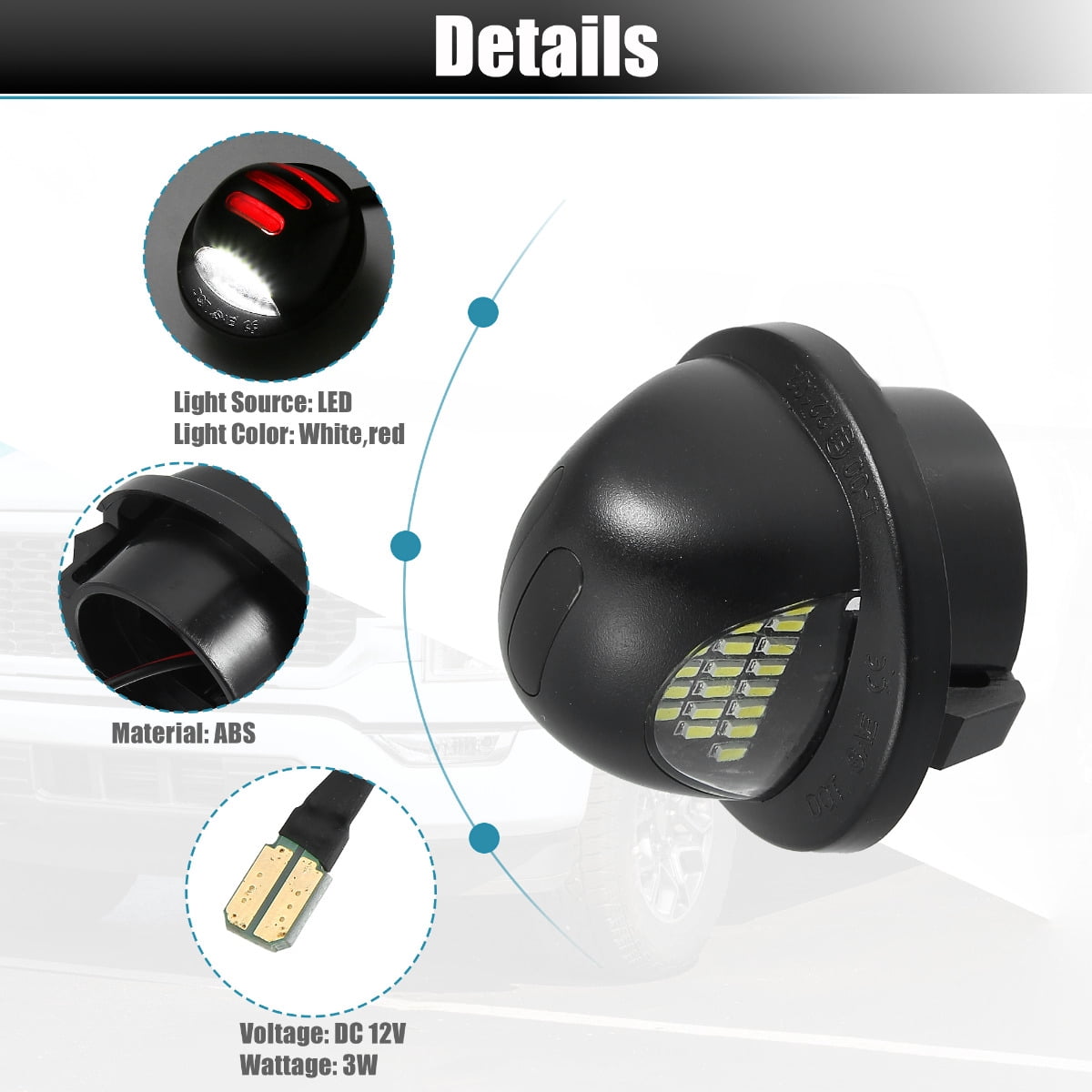 Applicable to License Plate Lights For Ford F-150 Explorer Lincoln Mark Lt