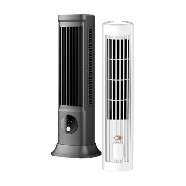 Aire Acondicionado Portátil de Torre para Escritorio, Ventilador de Refrigeración con 3 Velocidades, Ventilador de Refrigeración USB para Oficina, Paquete de 2