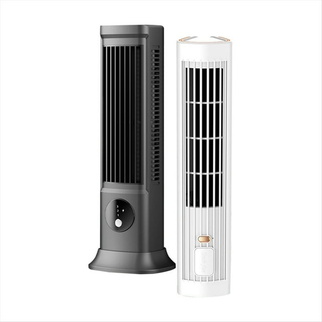 Aire Acondicionado Portátil de Torre para Escritorio, Ventilador de Refrigeración con 3 Velocidades, Ventilador de Refrigeración USB para Oficina, Paquete de 2
