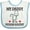 White and Blue, variant on Inktastic Physician Assistant Daddy Baby Boys or Girls Baby Bib