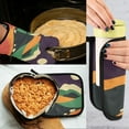 thumbnail image 5 of Yayeee Oven Mitts and Pot Holder Set of 2 Heat Resistant Kitchen Gloves Baking Hot Pad, Purple Mountain, 5 of 5