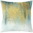 thumbnail image 2 of Green Teal Golden Reversible Throw Pillow Covers 18 x 18-Inch Kids Stripes Pillow Covers Home Decor for Boys Geometric Abstract Art Square Cushion Covers Set of 4 Modern Art, 2 of 6