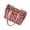 Pink, variant on Unique Leopards Print Furry Shoulder Bag Spacious Interior Underarm Bags Travel Handbag for Work Shopping or Leisure