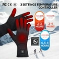 WARMSTOORE Heated Glove Liners Rechargeable Electric Battery Unisex Upgraded Touchscreen Thin