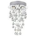 thumbnail image 1 of CWI Lighting Rain Drop 3 Light Flush Mount With Chrome Finish, 1 of 3