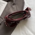 thumbnail image 2 of Bolso Hombro PU para Mujer Mano Con Correa Ajustable (vino) Rojo, 2 of 9