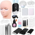 thumbnail image 1 of Kit de extensión de pestañas Tetutor para principiantes con cabeza de maniquí, 1 of 7