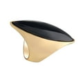 thumbnail image 2 of Anillos de moda para mujer, anillo largo con piedras preciosas de corte ovalado, joyería chapada en oro. 9, 2 of 9
