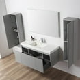 thumbnail image 2 of 48-S" Freestanding Bathroom Vanity with Sink & LED Mirror - Light Grey, 2 of 8