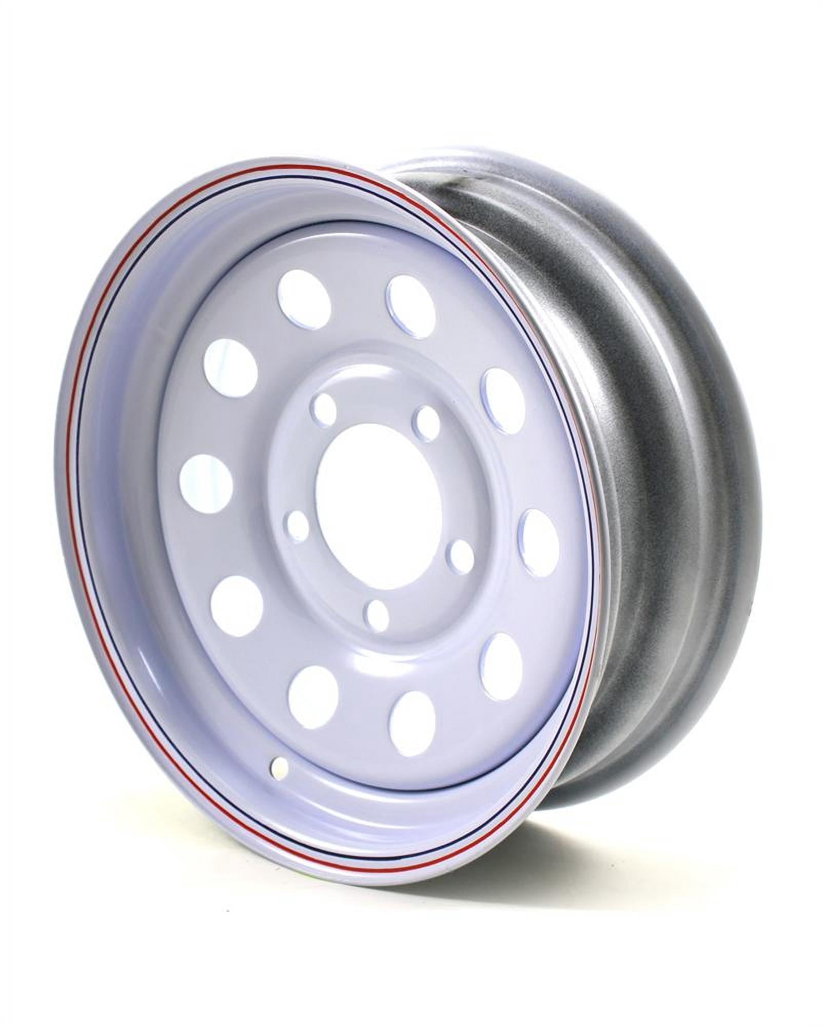 Boat Trailer Rims 14 Inch ECustomrim Trailer Wheel 14x5.5 - 5 Lug White ...