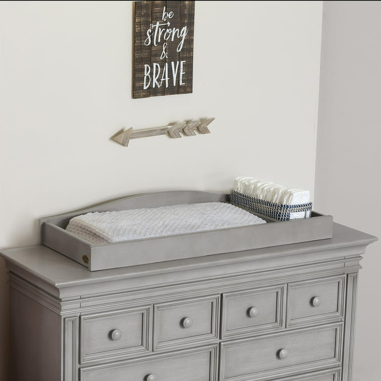 Baby Cache Vienna Changing Topper in Ash Gray Finish