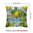 thumbnail image 4 of Italian lemon pillowcase, blue ceramic tile, lemon decoration, blue ceramic tile, lemon fruit, farmhouse, family gatherings, 1 set of 2 , various specifications, 4 of 7