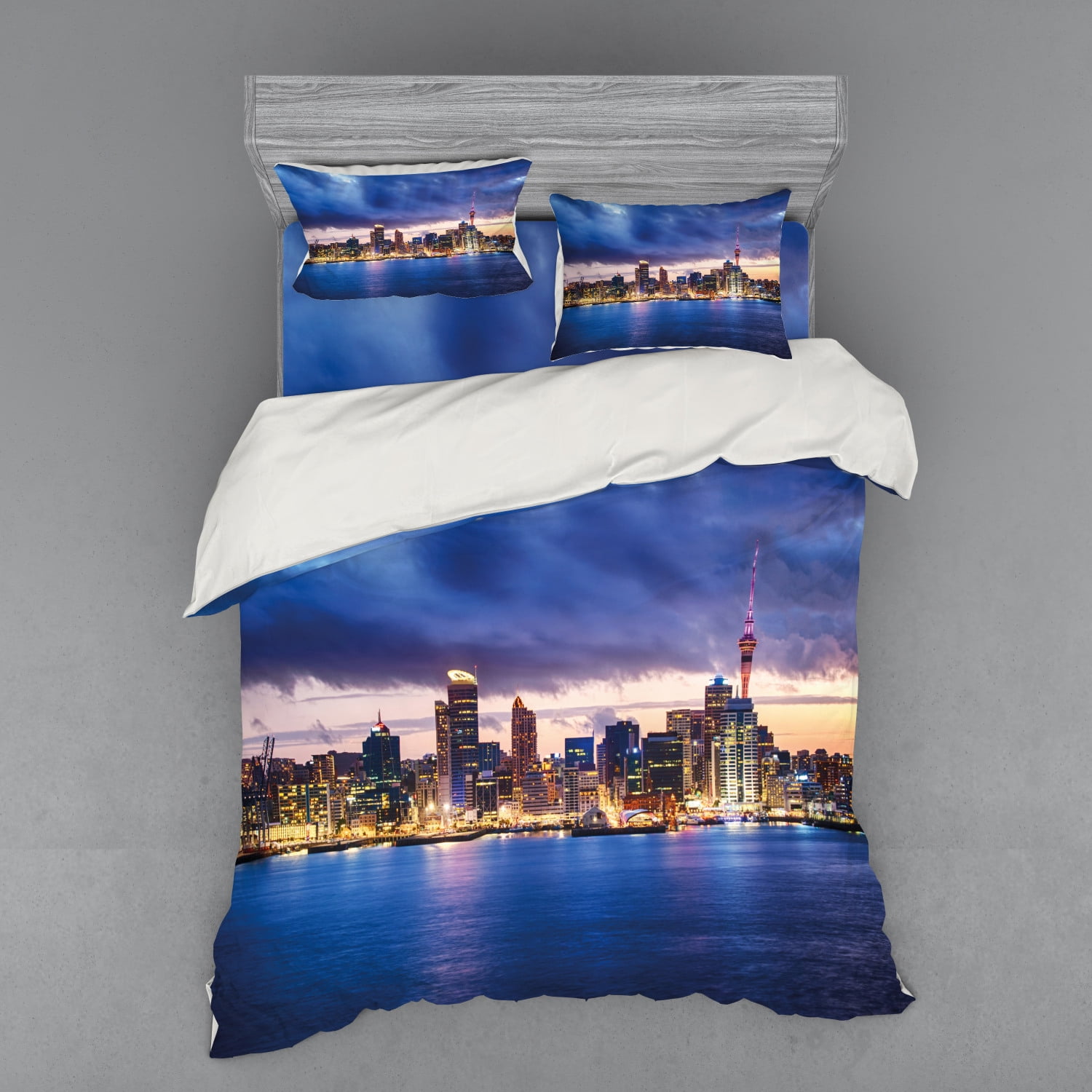 City Duvet Cover Set, Auckland the Biggest City in New Zealand