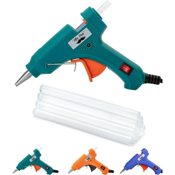 Mr. Pen- Hot Glue Gun Kit, 20W, Green, Glue Gun with 10 Glue Sticks