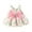 Pink, variant on YunPes Girls Bow Suspender Dress Baby Girl Printed Bow Dress Fashion Cute Sweet Comfortable Solid Dresses for Little Girls