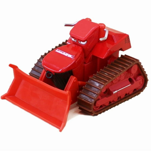 "Red Bulldozer Toy Car Model for Kids 7-14: Anime 'Car Driving Officer' Themed Alloy Construction Vehicle with Detailed Mud-Throwing Machine – Educational, Durable, Ideal for Outdoor Play & Skill