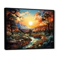 thumbnail image 2 of Designart "Canyon Luminosity Painting II" Landscapes Floater Framed Canvas Art Print, 2 of 7