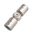 thumbnail image 3 of deevoka Rod Corner Connector Heavy Duty for Bay Window Curtain Rods Adjustable Angle 25mm brushed, 3 of 9