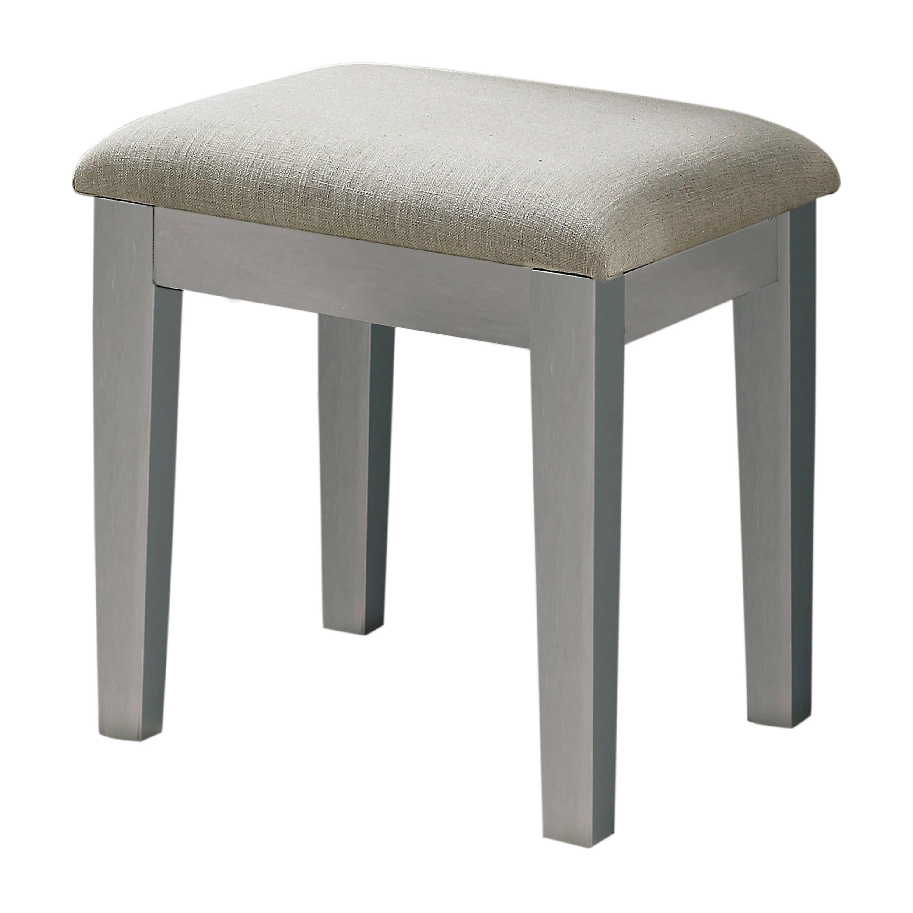 Furniture of America Boise Contemporary 2-Piece Lift-Top Vanity Set, Silver