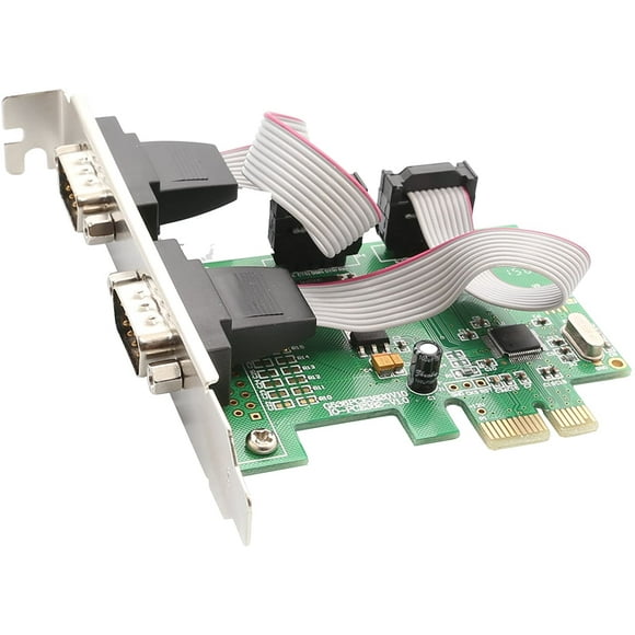 IOCrest 2 Port Serial PCIe 1.0 X 1 with Full and Low Profile Brackets Components