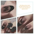 thumbnail image 2 of 24 uñas postizas con diseño de mariposas, uñas postizas, uñas postizas, uñas góticas., 2 of 6