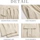 thumbnail image 4 of Ceisia Men's Gift Loose Straight-leg Corduroy Texture Cargo Pants Mid-Rise Elastic Drawstring Waist Nylon Spandex Pants, 4 of 4