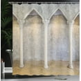 thumbnail image 4 of Ambesonne Pillar Shower Curtain, Antique Interior, 69"Wx84"L, Coconut Sand Brown, 4 of 5