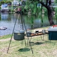 thumbnail image 3 of Camping Bonfire Tripod Portable Triangle Support Camping Bonfire Frame, 3 of 7