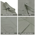 thumbnail image 6 of GENTS BLISS Long Sleeve Mens Dress Shirts Casual Solid Shirts for Men Regular Oxford Tops with Pocket, 6 of 10