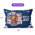 thumbnail image 4 of Patriotic Vizsla Celebrates 4th of July Pillow Cushion Double Sided Vizslas Dog Lover Gifts Idea Throw Pillow - 02009, 4 of 4