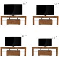 thumbnail image 4 of TV Stand with LED Lights, 1 Drawer and Open Shelves High Gloss Entertainment Center Media Console Table Storage Desk for Up to 60 Inch TV, 4 of 9