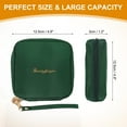 thumbnail image 2 of Mini Makeup Bag for Purse, Small Cute Zipper Travel Cosmetic Bags Preppy Toiletry Storage Pouch for Coin Sanitary , Green, 2 of 7