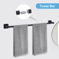 thumbnail image 2 of Pieces Matte Bathroom Hardware Accessories Set Hand Towel Bar Set Toilet Paper Holder Towel Ring Towel Rack Set Matte for Bathroom, 2 of 9