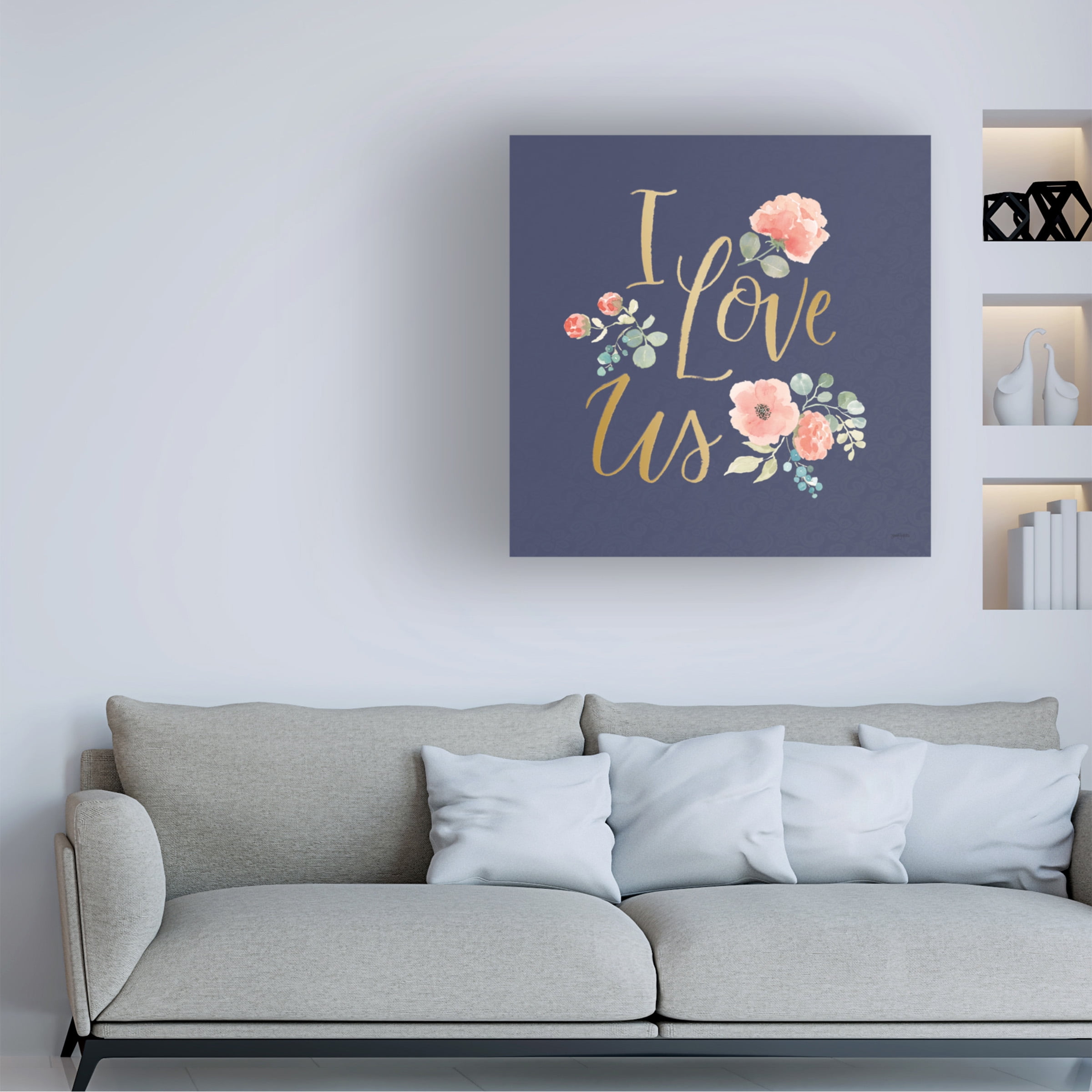 Trademark Fine Art 'Blooming Delight VI Blue' Canvas Art by Jenaya Jackson