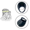 thumbnail image 4 of Visera Gorro Deportivo Protector Solar Y Rayos UV | para Exteriores Hombre/Mujer (Negro/Blanco) MIMA 2 Moderno, 4 of 5
