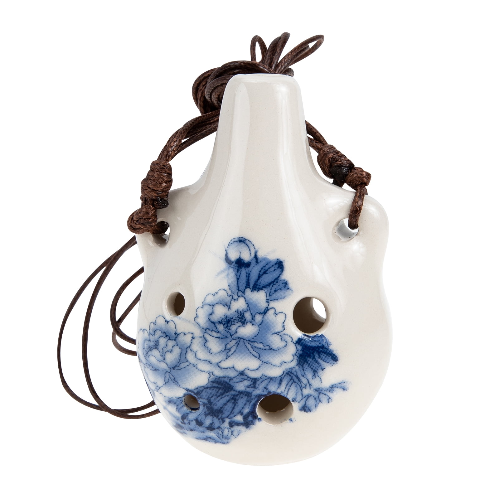 Hemoton Ceramic 6hole Alto Ocarina Portable Beginner Ocarina Mini