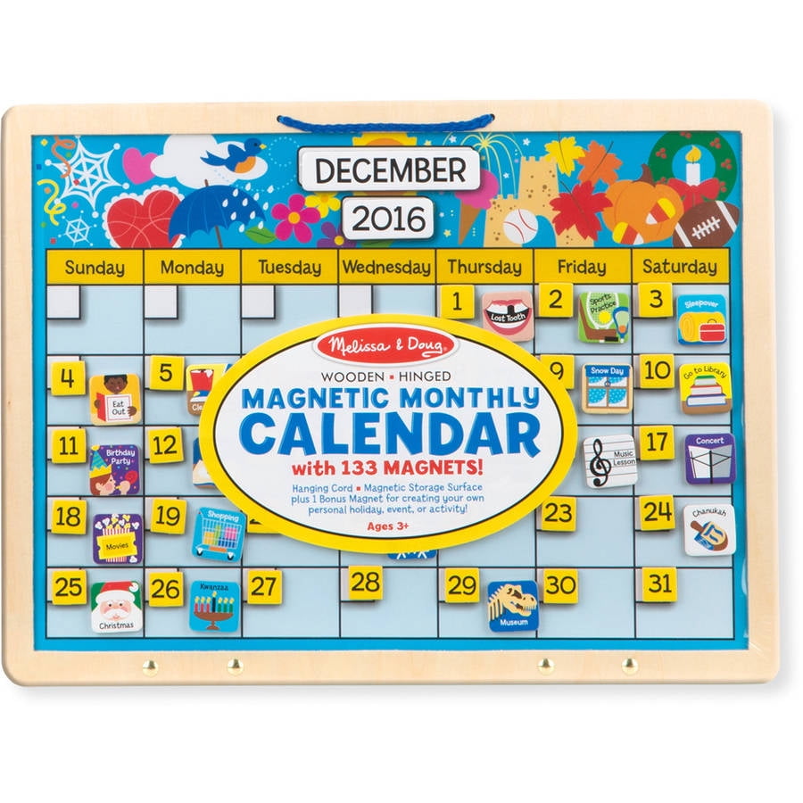 melissa and doug calendar replacement pieces