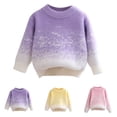 thumbnail image 4 of Chandail à Manches Longues Dégradé Mignon Mode pour Filles Bébé Enfants 2025 Rose, 4 of 4