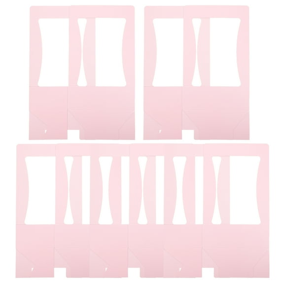 Craft Paper Arrangement 5 Pcs Folding Gift Box Bouquet Plastic for Packing Floral Boxes Cardboard Pink