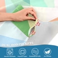 thumbnail image 5 of Yayeee Kitchen Curtains Tier Set of 2 Light Filtering 57"x24" Over Sink Window Panels, Abstract Geometric, 5 of 7