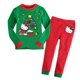 thumbnail image 1 of Conjunto de pijamas 100% de algodón para niños y niñas, ropa de dormir de 2 piezas con dibujos animados, Tops y pantalones, ropa de Navidad, 1 of 4
