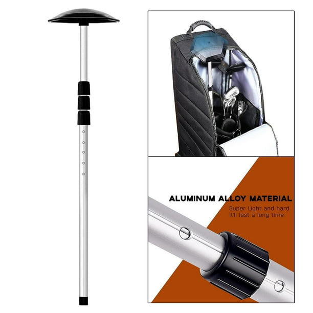 Bolsa de viaje con protector de rígido para palo de golf portátil, poste de aluminio resistente, totalmente ajustable para proteger los palos gris Baoblaze Asistencia en viajes de clubes de golf