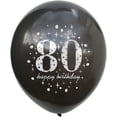 thumbnail image 3 of 80th Birthday Balloons Black and Gold 80th Birthday Party Decorations for Men Women Latex Confetti Balloon Happy 80 Years Old Theme Birthday Supplies 12 Inch 15 Pack(80 Birthday Decor), 3 of 5