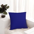 thumbnail image 5 of Wukai Navy Premium Polyester Fleece Pillow Covers with Hidden Zipper Closure,Luxuriously Soft and Durable-20"x20", 5 of 7